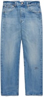 Levi's x JJJJound SS23 Unisex Straight Logo Jeans Blue A5579-0000 Levi's x JJJJound SS23 Unisex Straight Logo Jeans Blue A5579-0000