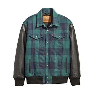 Levi's Justin Timberlake Green Plaid Patchwork Jacket 59529-0000