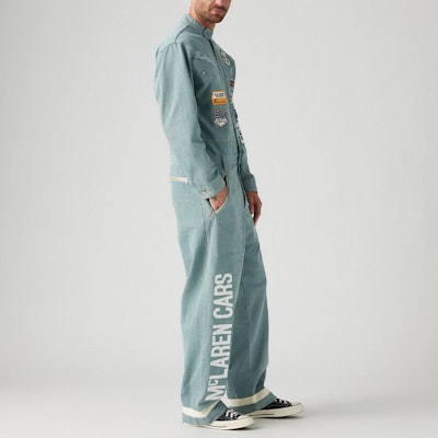 Levi's x McLaren Racing SS24 Embroidered Zip-Up Racing Jacket Unisex Light Blue. A8995-0000 Sizing Levi's x McLaren Racing SS24 Embroidered Zip-Up Racing Jacket Unisex Light Blue. A8995-0000