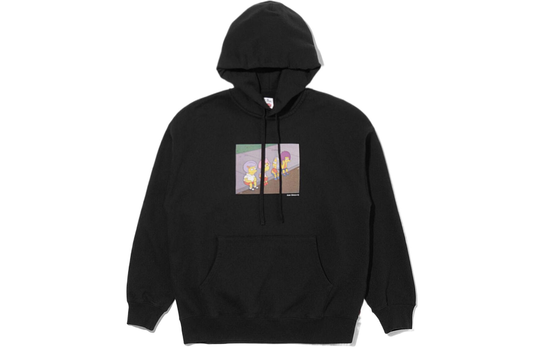 Levi's x The Simpsons Cartoon Print Pullover Hoodie Black (). A2055-0000