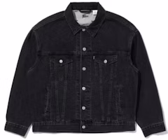 Levi's x Universal Monsters Graphic Black Denim Jacket for Men A3693-0000