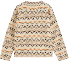 Levi's Yellow FW22 Patterned Knit Wool Pullover Sweater A3009-0000 Levi's Yellow FW22 Patterned Knit Wool Pullover Sweater A3009-0000