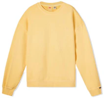 Levi's Yellow Solid Color Crewneck Long-Sleeve Sweatshirt A0717-0022 Levi's Yellow Solid Color Crewneck Long-Sleeve Sweatshirt A0717-0022