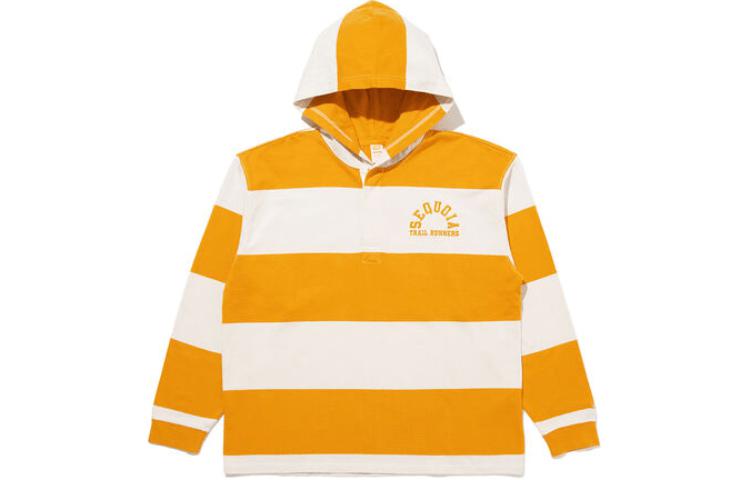Levi's Yellow Striped Letter Hoodie Pullover A7905-0000
