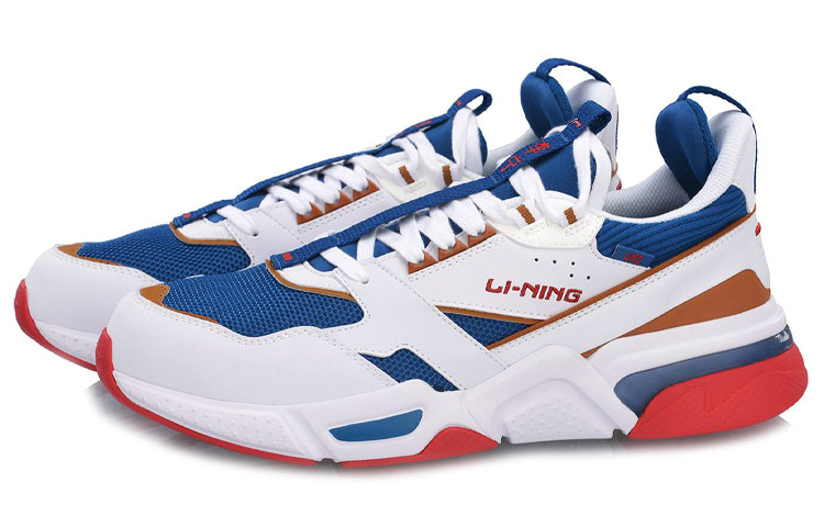 Lookbook Li-Ning 001 Klasik 'Putih Biru Merah' AGCP021-1