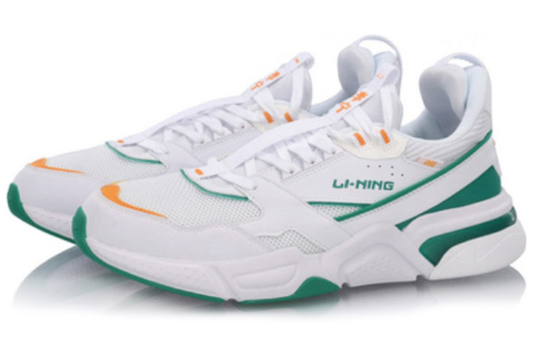 Lookbook 리닝 001 클래식 '화이트 그린' (Li-Ning 001 Classic '화이트 그린') AGCP021-4