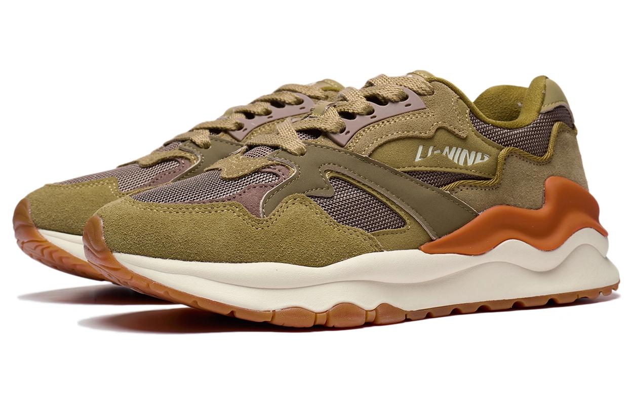 Lookbook LiNing李寧 001 山海 防滑耐磨 低幫 運動休閒鞋 男款 菌菇褐