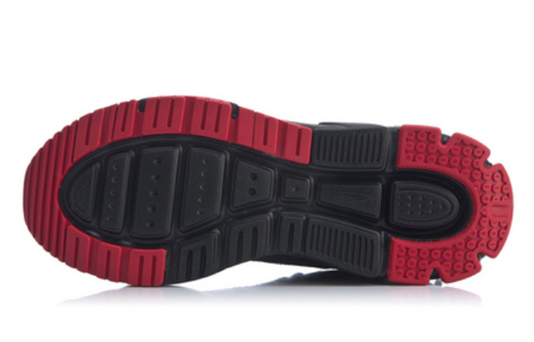 Shop 李宁001经典休闲鞋新年黑红配色 AGCQ103-1