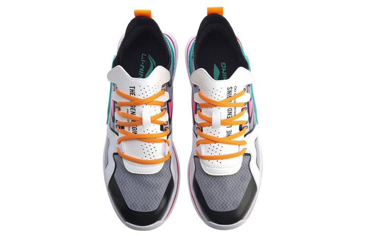 Shop LiNing李寧 001 T1000 潮流休閒鞋 瀑布綠