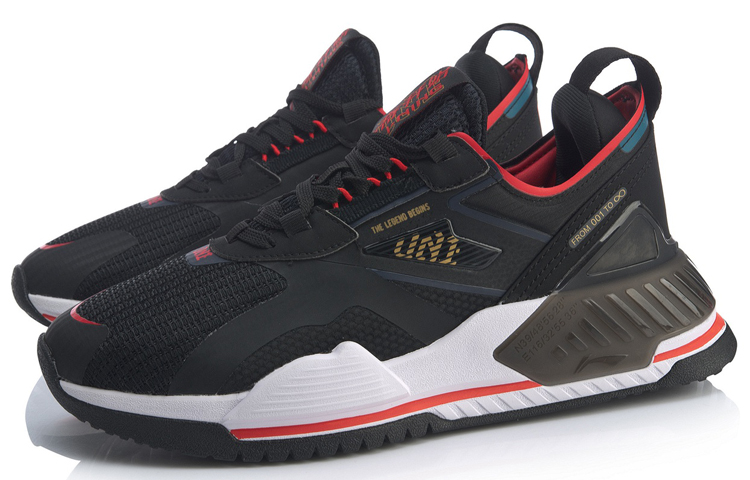 Lookbook Li-Ning 001 T2000 'Hitam Merah' AGLQ019-2