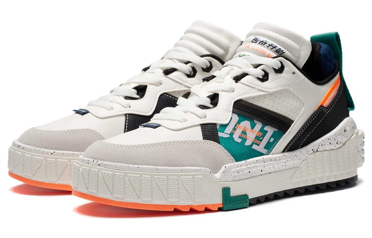 Lookbook 李寧001アンブロック 白緑橙 AGCQ199-51