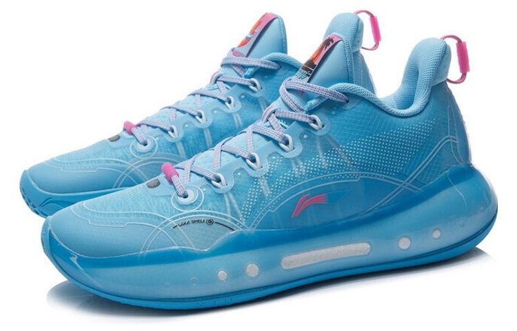 Lookbook LiNing李寧 驭帥 14 䨻 Low 防滑耐磨支撑回弹 低帮 籃球鞋 月白藍