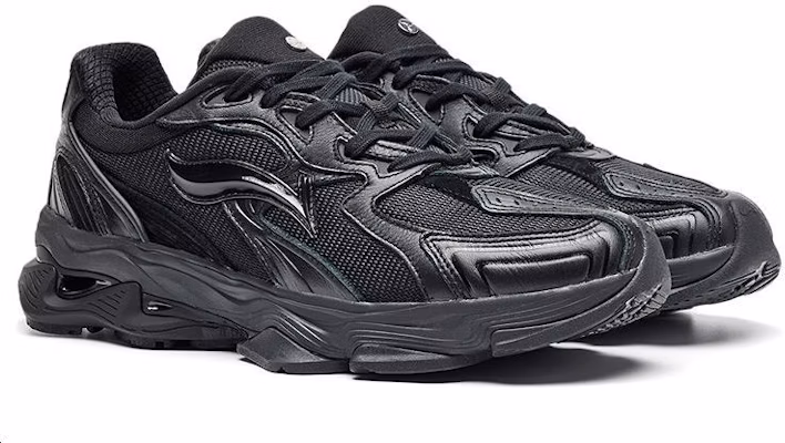 Li-Ning 1990 'Zapatillas Negras Running Low-Top' ALFR119-4 Shop Li-Ning 1990 'Zapatillas Negras Running Low-Top' ALFR119-4