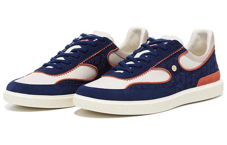 Order LI-NING 1990 云裳 防滑耐磨 低幫 板鞋 男款 藍黃