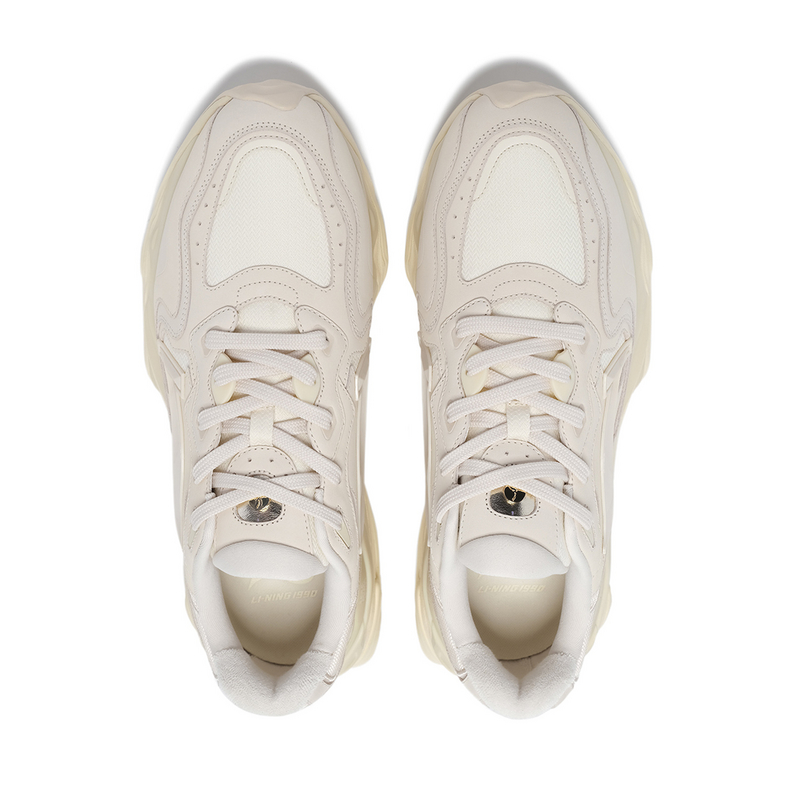 Lookbook Li-Ning 1990 'Lava 2 Low Beige' Zapatillas Beige Retro 1990 ALJT045-1