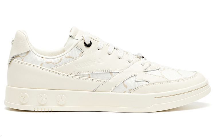 Order 李宁1990時尚休閒復古低幫板鞋男款淡黃