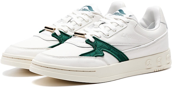 LiNing李寧 1990 001 舒適 休閒 耐磨 低幫 板鞋 男款 白綠色 Order LiNing李寧 1990 001 舒適 休閒 耐磨 低幫 板鞋 男款 白綠色