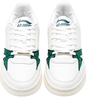 LiNing李寧 1990 001 舒適 休閒 耐磨 低幫 板鞋 男款 白綠色 Lookbook LiNing李寧 1990 001 舒適 休閒 耐磨 低幫 板鞋 男款 白綠色