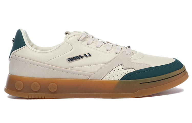 Order LiNing李寧1990 舒適耐磨休閒板鞋 黃綠