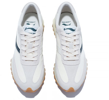 Li-Ning 1990 'Zheng Rong Retro Jogger Putih Hijau Gelap' ALJT041-2 Lookbook Li-Ning 1990 'Zheng Rong Retro Jogger Putih Hijau Gelap' ALJT041-2