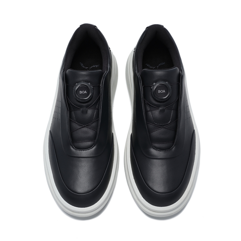 Lookbook LI-NING 1990 堅定行走 舒適百搭 減震耐磨 低筒 板鞋 男款 黑色