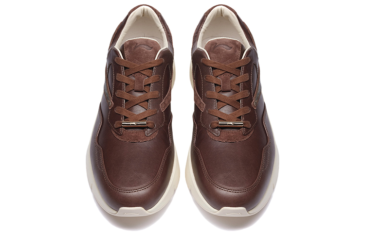 Lookbook LiNing李寧 1990 防滑減震 低幫 運動休閒鞋 男款 陶泥褐