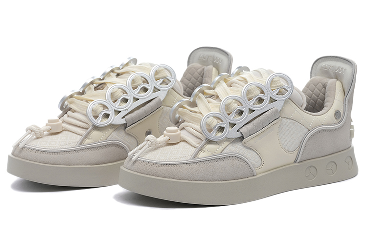 Lookbook Li-Ning 1990 Low 'Comodidad Moderna Heterocromía Amarillo Gris' ALHS021-1