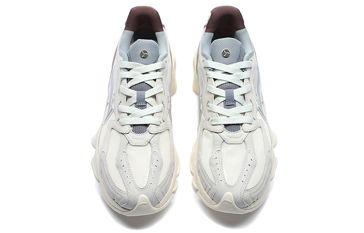 Lookbook 李寧1990ロー "グレーホワイト" ALJS033-2