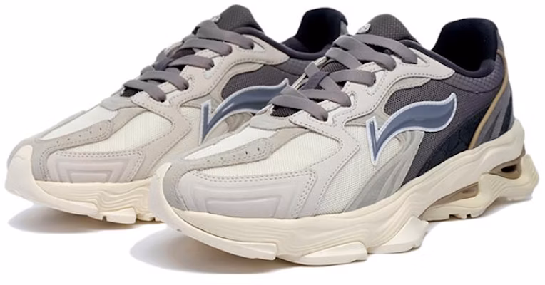 Li-Ning 1990 Low 'White Grey' ALJS033-3 Lookbook Li-Ning 1990 Low 'White Grey' ALJS033-3