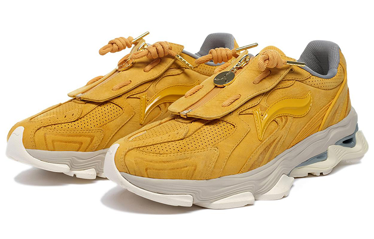 Order LiNing李寧 1990 減震防滑耐磨 低幫 運動休閒鞋 男款 黃色