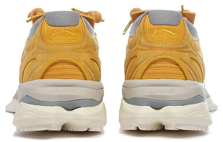 Shop LiNing李寧 1990 減震防滑耐磨 低幫 運動休閒鞋 男款 黃色