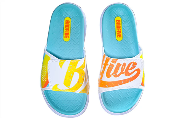 Li-Ning 1 Badfive Basketbal Slides ''Blauw Multi'' ABTR007-1 Shop Li-Ning 1 Badfive Basketbal Slides ''Blauw Multi'' ABTR007-1