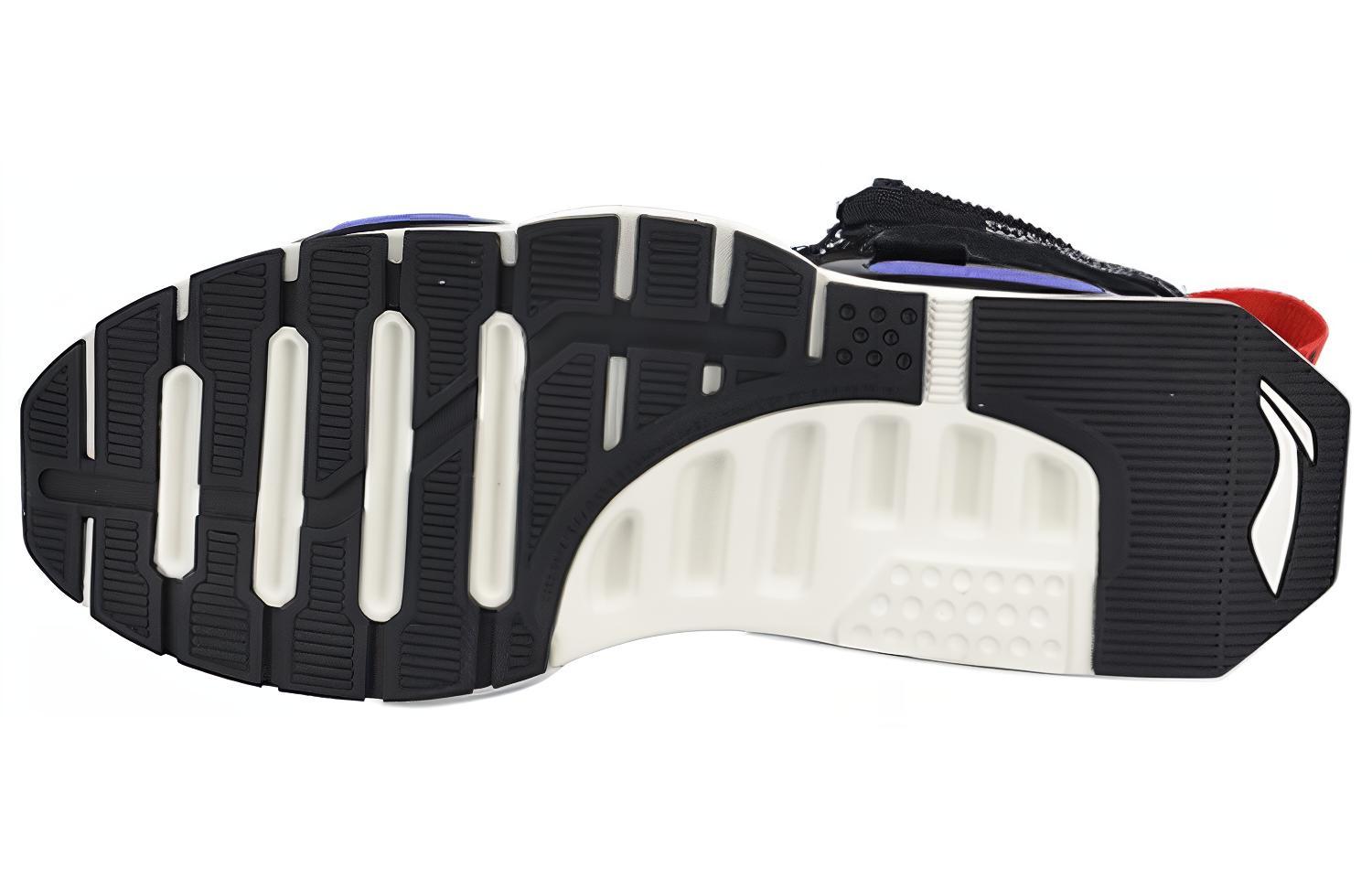 Shop LiNing李寧 重燃 2019紐約時裝周走秀 減震平衡防滑 高幫 復古籃球鞋 黑色