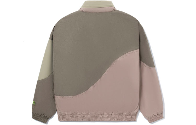 Lookbook Li-Ning 21FW Unisex Casual Sports High-Collar Khaki Windbreaker Jacket AFDR699-3