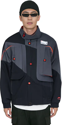 Li-Ning 21FW Wuchuang Contrast Color Sports Jacket Unisex - Cold Ebony Black AFDR699-1 1