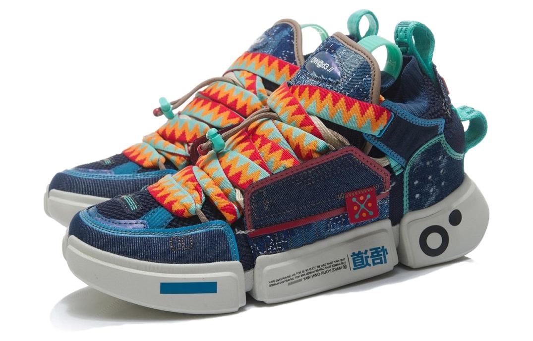 Lookbook 리닝 2 ACE 리메이크 '씨 블루' (41 characters) AGWR019-3