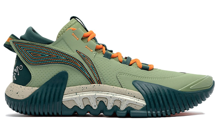 Order 李寧2 ローカット衝撃吸収グリーン (Ri-ningu 2 Rōkatto Shōgekyūshū Gurīn) ABFR005-12