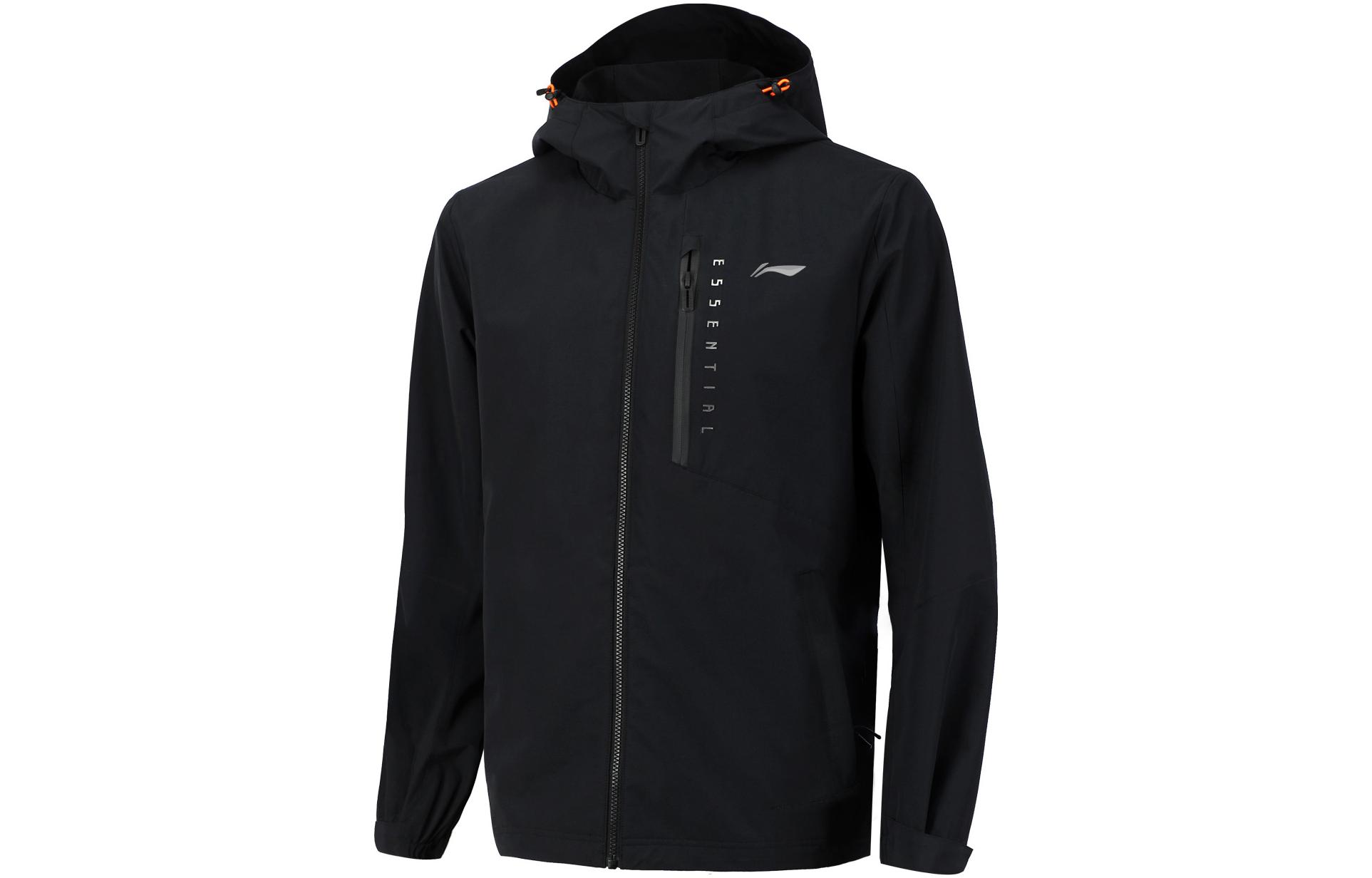 Li-Ning 3-in-1 Black Hooded Jacket with Logo Print AWBS027-3