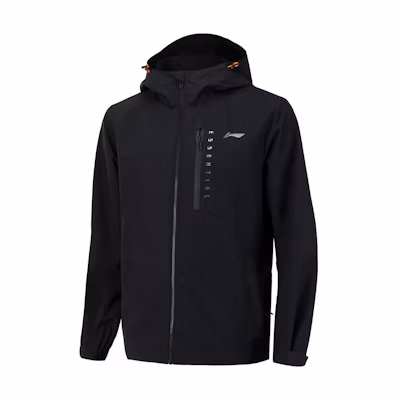 Li-Ning 3-in-1 Black Hooded Jacket with Logo Print AWBS027-3