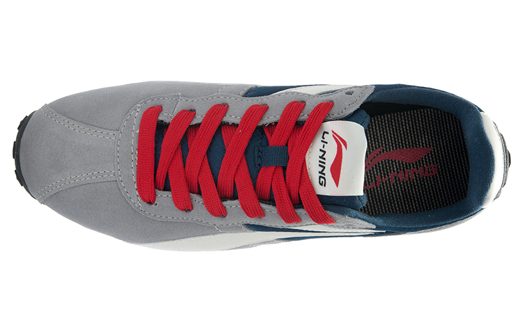 Lookbook Li-Ning 3KM II 'Klasik Low-Top Kelabu Biru' ALCJ097-4