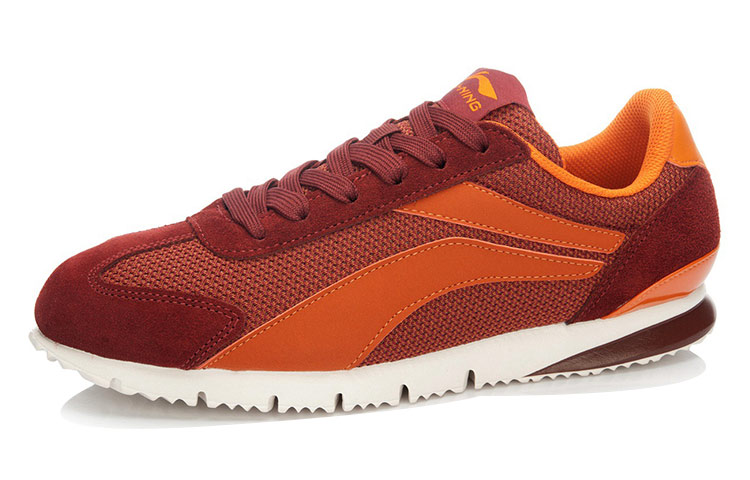 Lookbook Li-Ning 3KM Light ''Rood Oranje Klassieke Hardloopschoen'' ALCK055-9