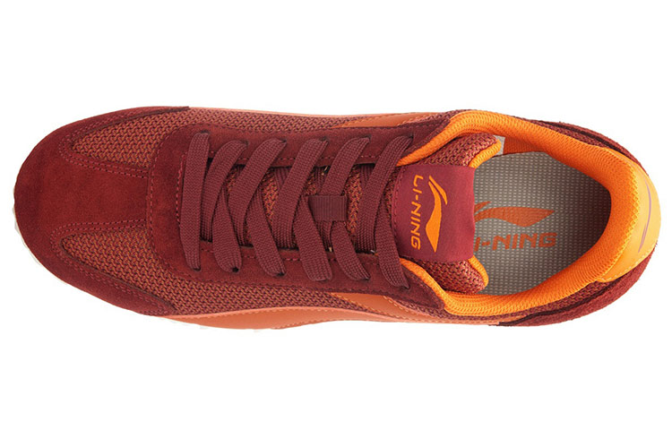 Shop Li-Ning 3KM Light ''Rood Oranje Klassieke Hardloopschoen'' ALCK055-9