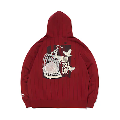 Li-Ning 49 City Pullover Hoodie Deep Red AWDQC83-1