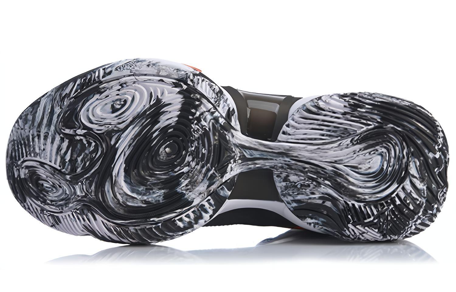 Shop 李宁 空袭6 V2 減震防滑耐磨 中幫 籃球鞋 黑紅