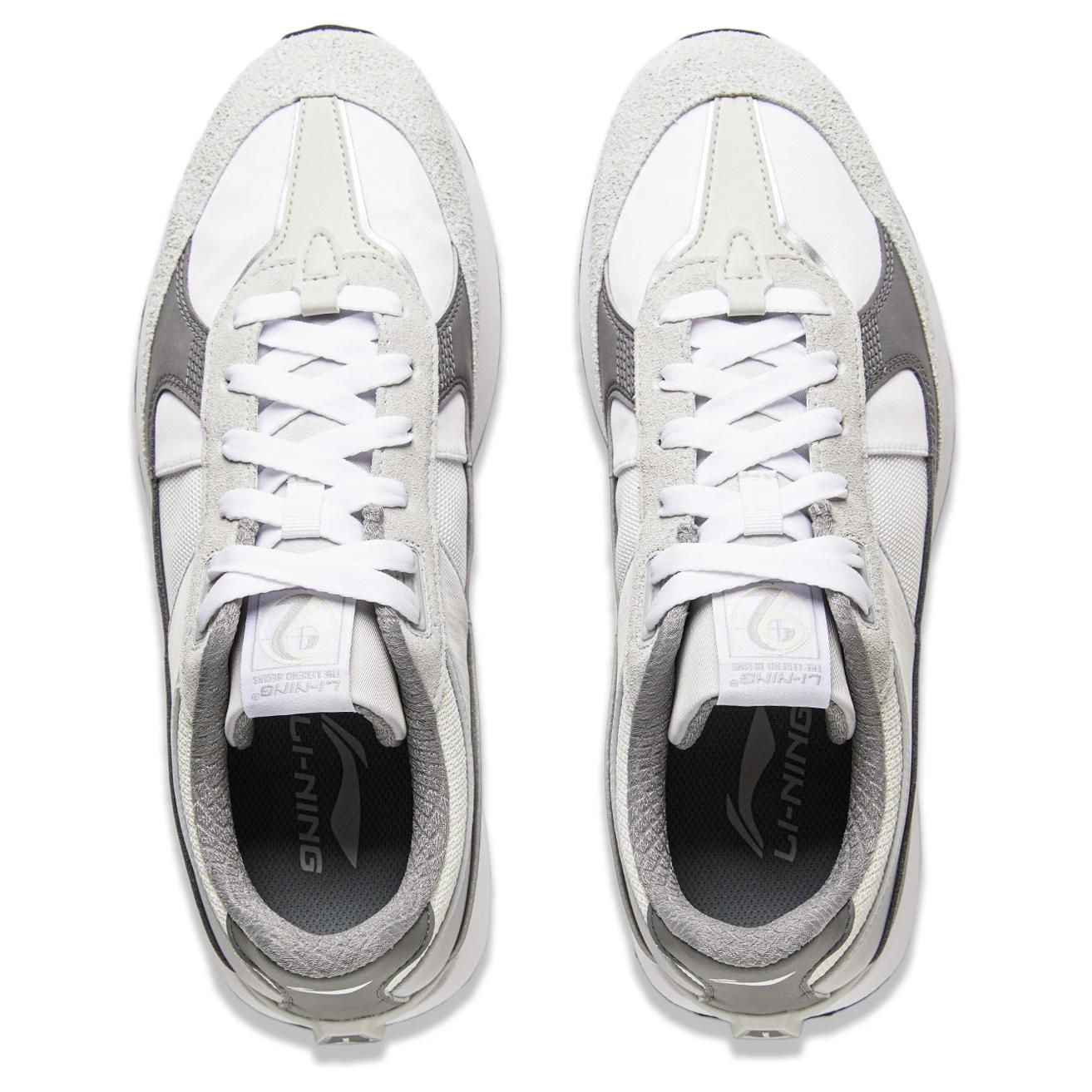 Shop Li-Ning 70s Heritage Low 'Comodidad Clásica Blanco Gris' AGCU177-3