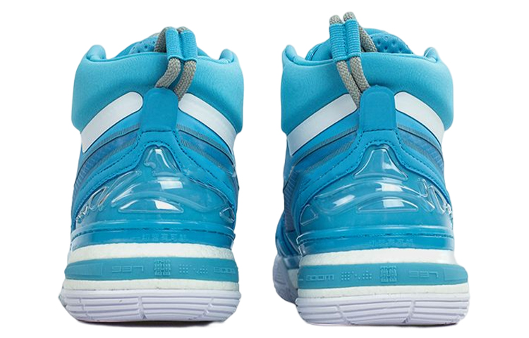 Lookbook LiNing李寧 937 䨻 減震防滑耐磨 高筒 實戰籃球鞋 藍白