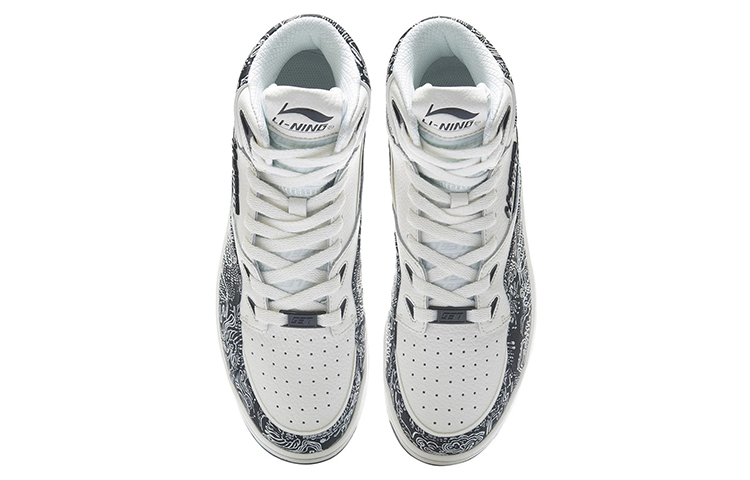 Lookbook Li-Ning 937 Deluxe Hi 'Putih Hitam' AGBR079-3