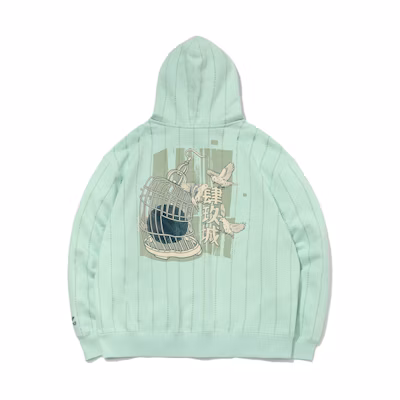 Li-Ning "49 City" Wave Green Long-Sleeve Hoodie AWDQC83-2