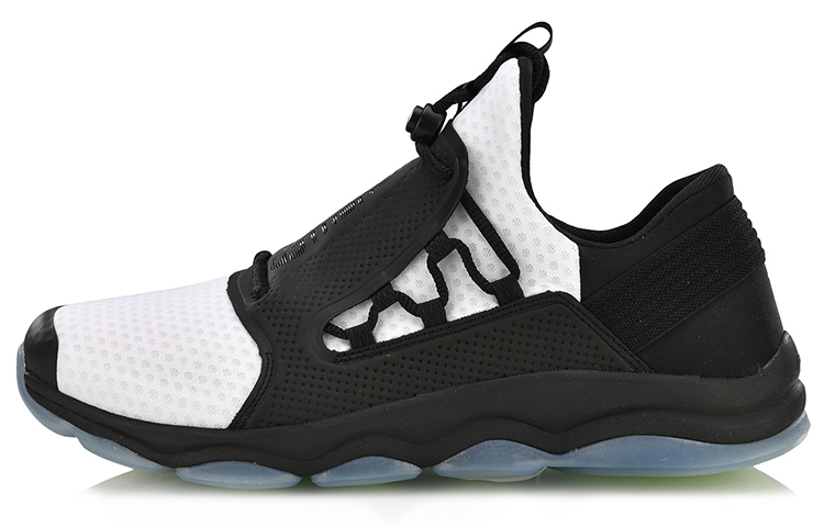 Li-Ning 靴垫支撑训练跑鞋 'Black White' AFJN007-1