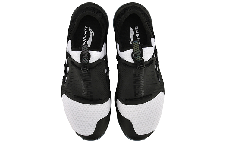 Shop Li-Ning Sepatu Lari Pelatihan Penyangga 'Hitam Putih' AFJN007-1